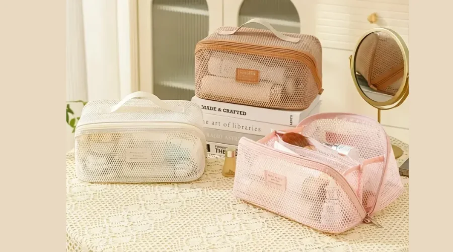 Polyester Toiletry Bag Multi-Compartment 